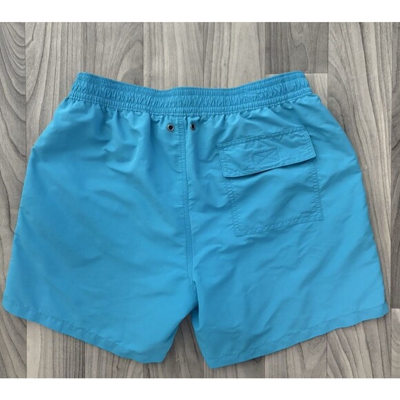 Polo Ralph Lauren Swim Trunks Mens Large Turquoise Blue Mesh Lined Drawstring - Picture 2 of 16